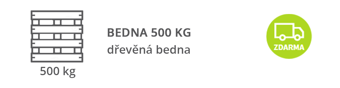 ikona balení okrasných žulových valounů dřevěná bedna